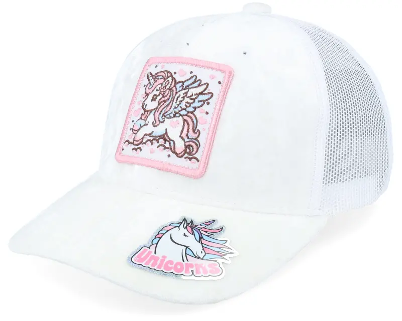 Unicorns Kids Flying Unicorn Patch Velvet White Trucker online
