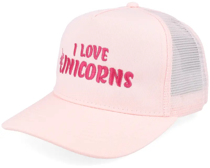 Unicorns Kids I Love Unicorns Pastel Pink/Pastel Pink A-frame Trucker online