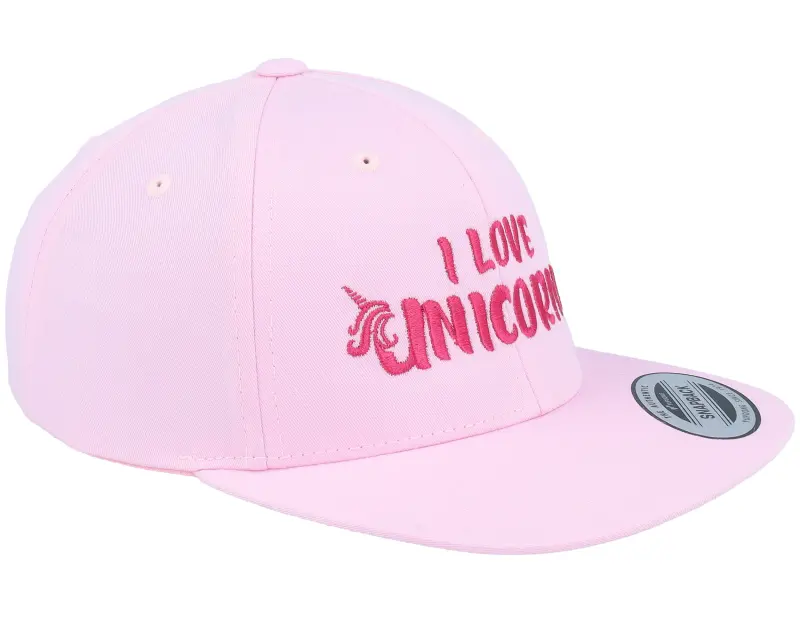 Unicorns Kids I Love Unicorns Pink Snapback online