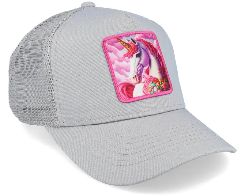 Unicorns Kids Pink Unicorn Grey Trucker online