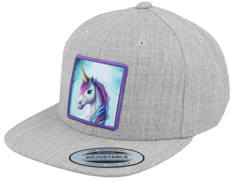 Unicorns Kids Purple Unicorn Heather Grey Snapback online