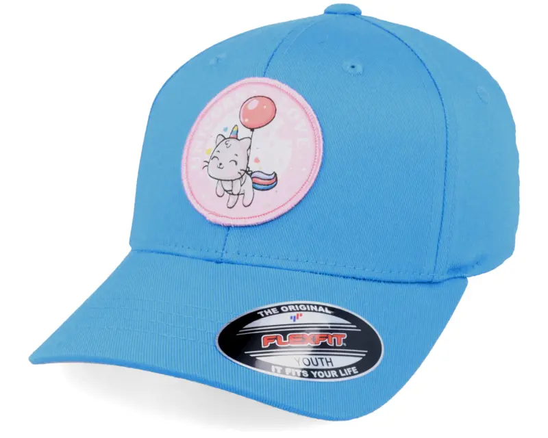 Unicorns Kids Unicorn Cat Love Patch Ocean Blue Flexfit online