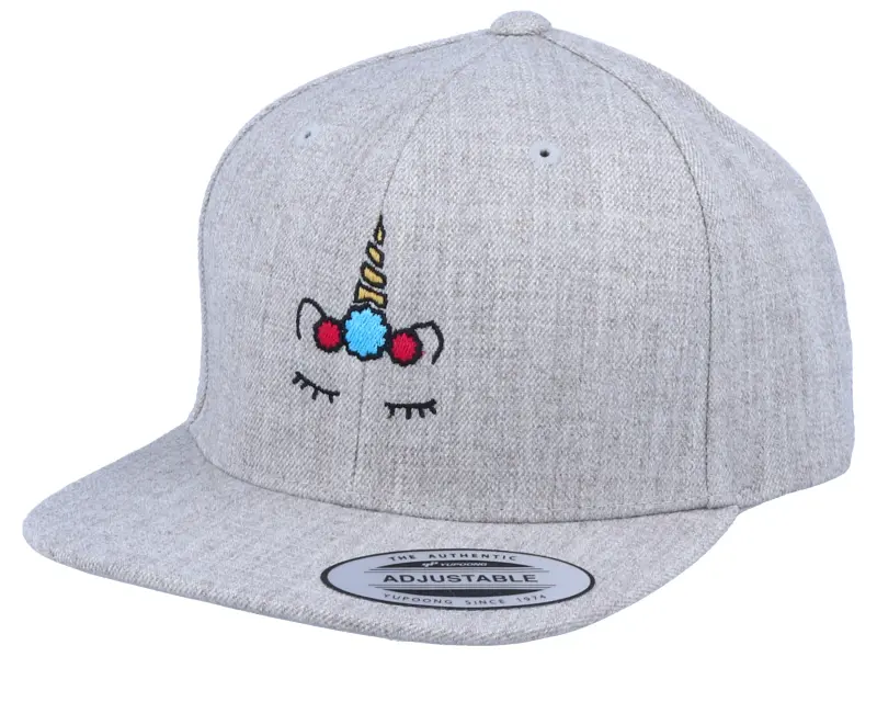 Unicorns Kids Unicorn Flower Heather Grey Snapback online