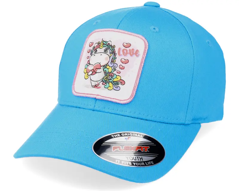 Unicorns Kids Unicorn Love Patch Ocean Blue Flexfit online