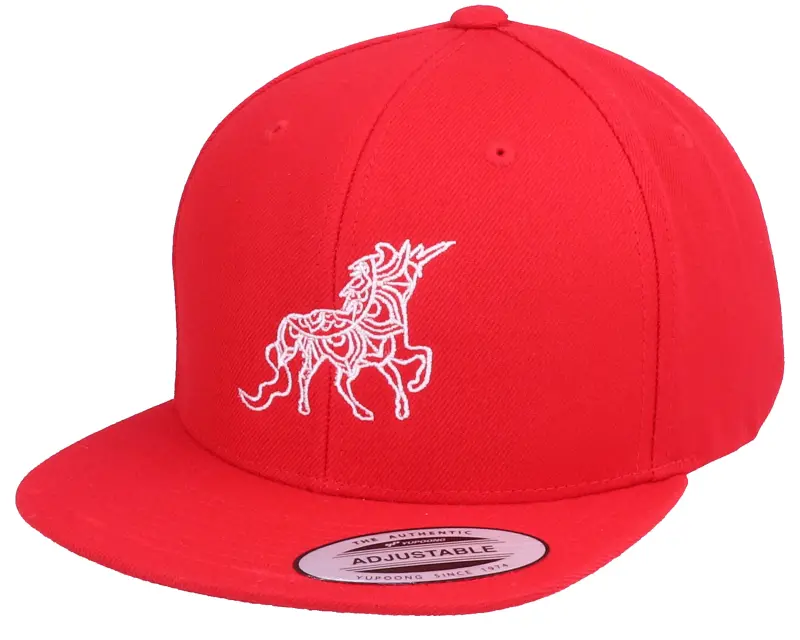 Unicorns Kids Unicorn Zentangle Red Snapback online
