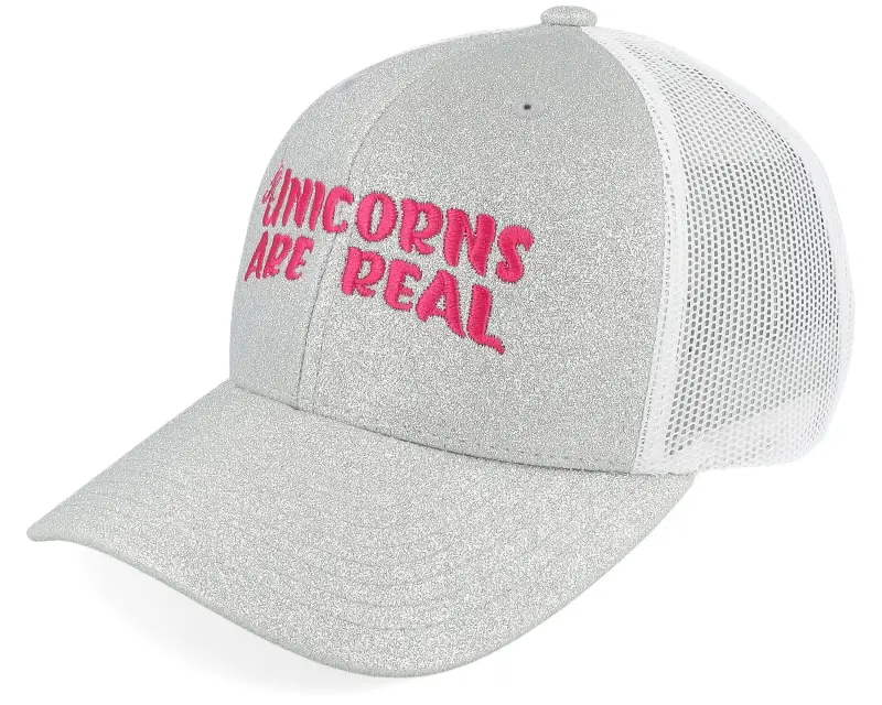 Unicorns Kids Unicorns Are Real Silver Glitter/White Trucker online
