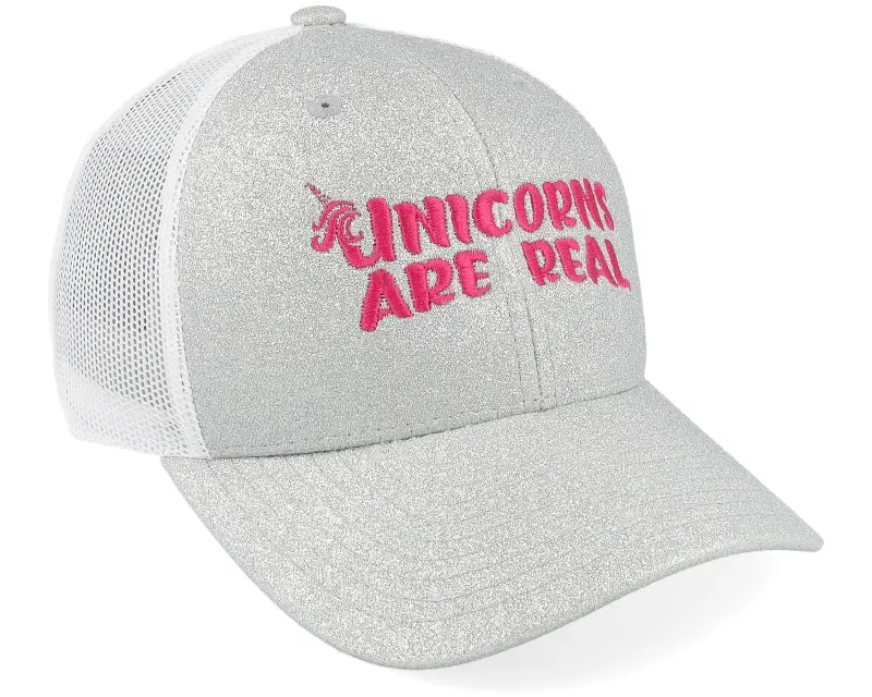 Unicorns Kids Unicorns Are Real Silver Glitter/White Trucker online