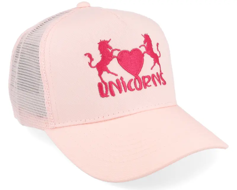 Unicorns Kids Unicorns Heart Pastel Pink/Pastel Pink A-Frame Trucker online