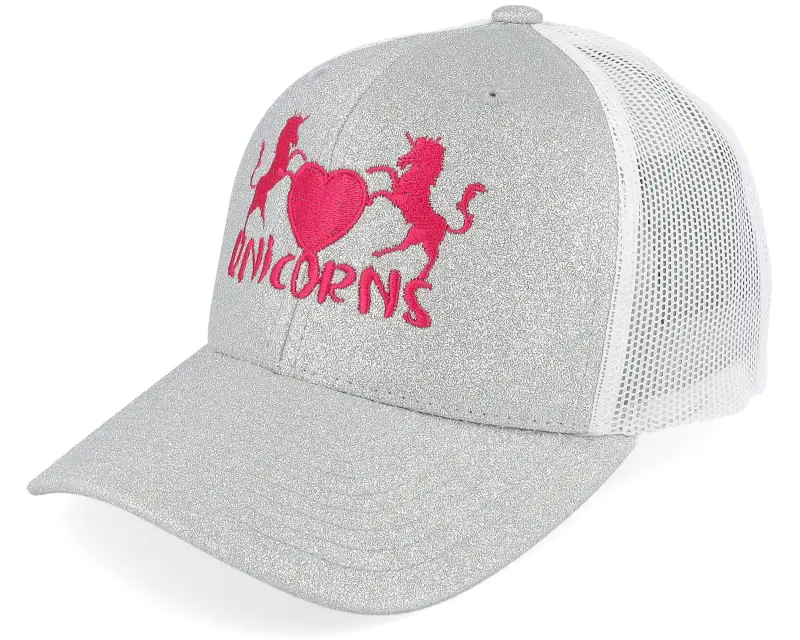 Unicorns Kids Unicorns Heart Silver Glitter/White Trucker online