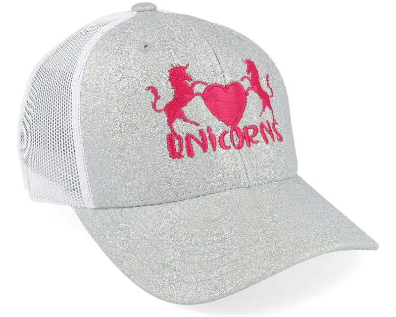 Unicorns Kids Unicorns Heart Silver Glitter/White Trucker online