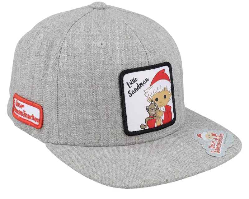 Unser Sandmännchen Kids Sandmännchen & Cat Patch Heather Grey Snapback online
