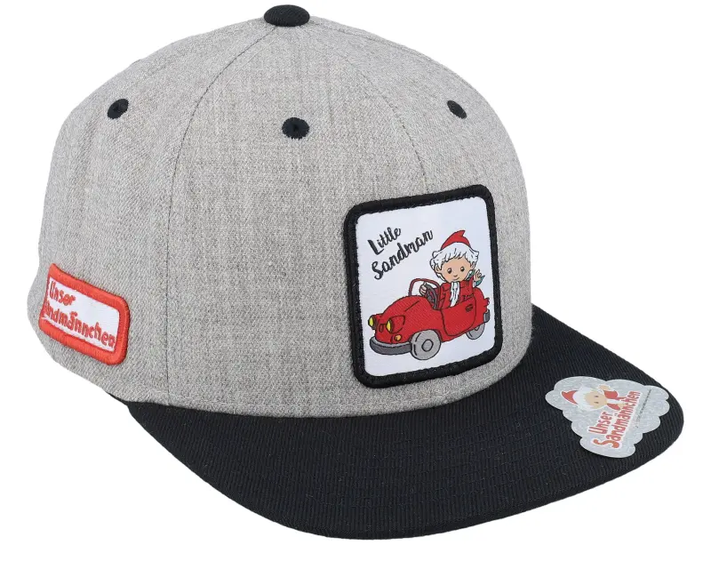 Unser Sandmännchen Kids Sandmännchen Patch Heather Grey/Black Snapback online