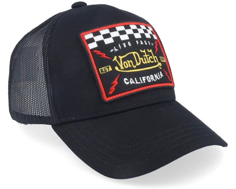 Von Dutch Kids Live Fast Black/Red Trucker online