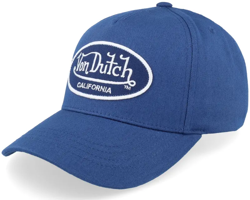 Von Dutch Kids Oval Patch Baseball Cap Blue A-Frame Adjustable online