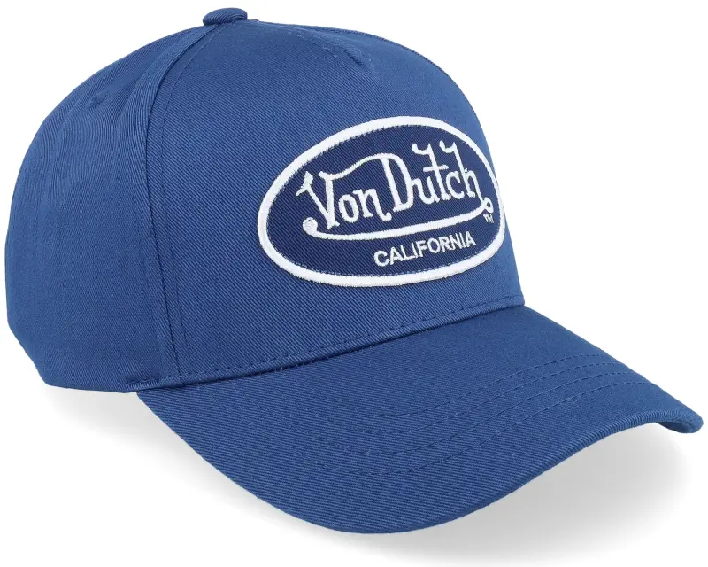Von Dutch Kids Oval Patch Baseball Cap Blue A-Frame Adjustable online