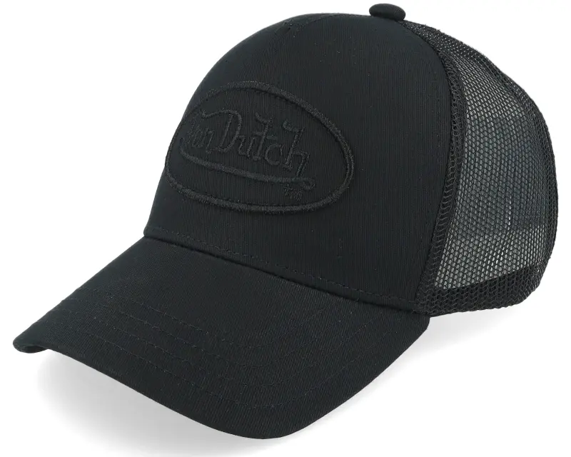 Von Dutch Kids Oval Patch Baseball Mesh Black/Black Trucker online
