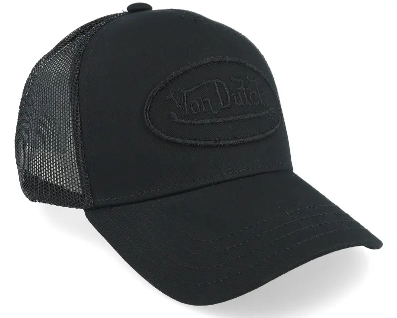 Von Dutch Kids Oval Patch Baseball Mesh Black/Black Trucker online