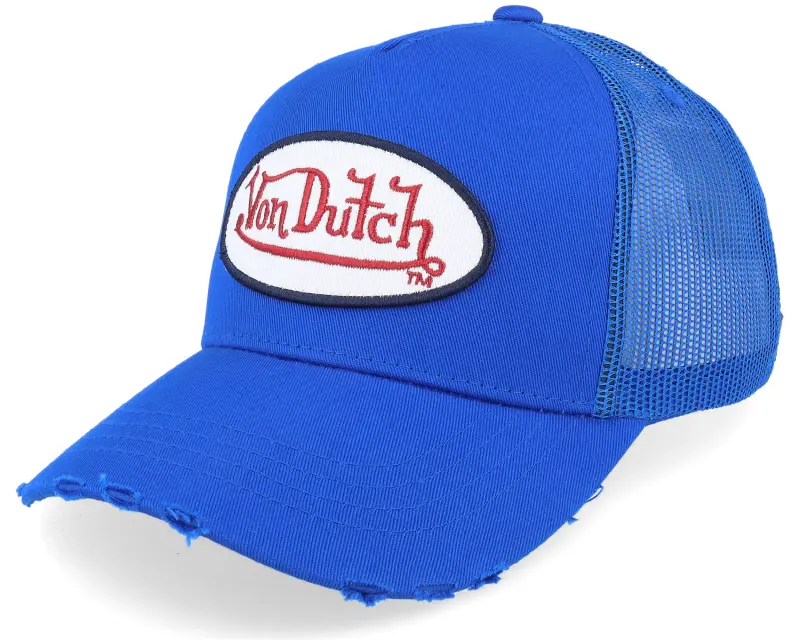 Von Dutch Kids Oval Patch Blue Trucker online
