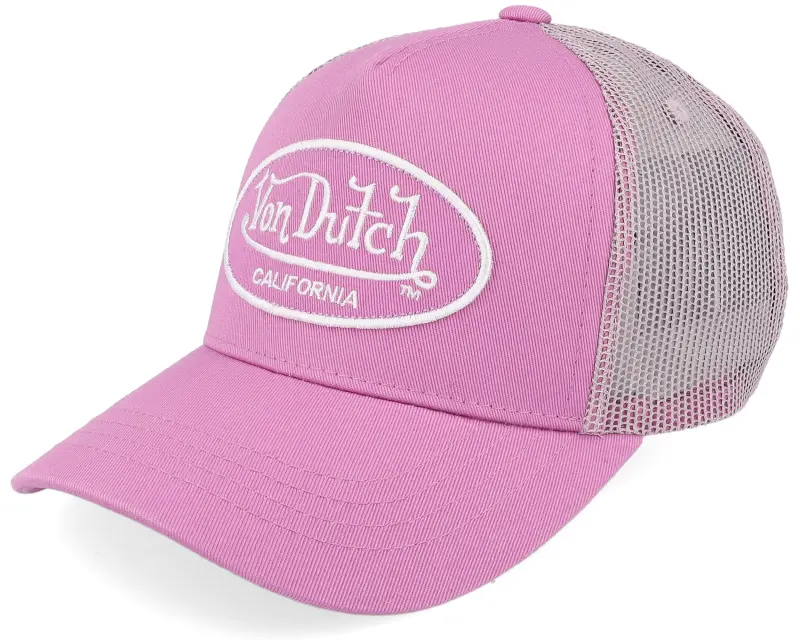 Von Dutch Kids Oval Patch Pink A-Frame Trucker online