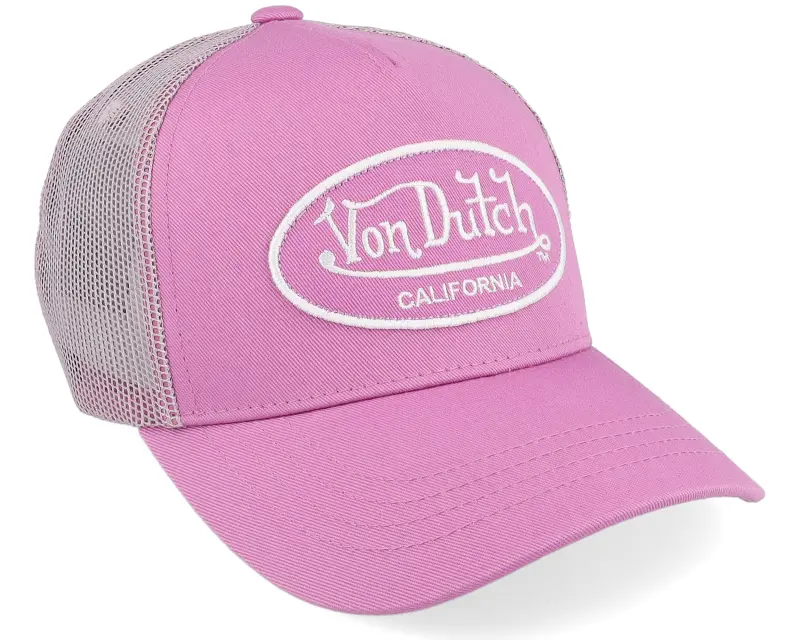 Von Dutch Kids Oval Patch Pink A-Frame Trucker online