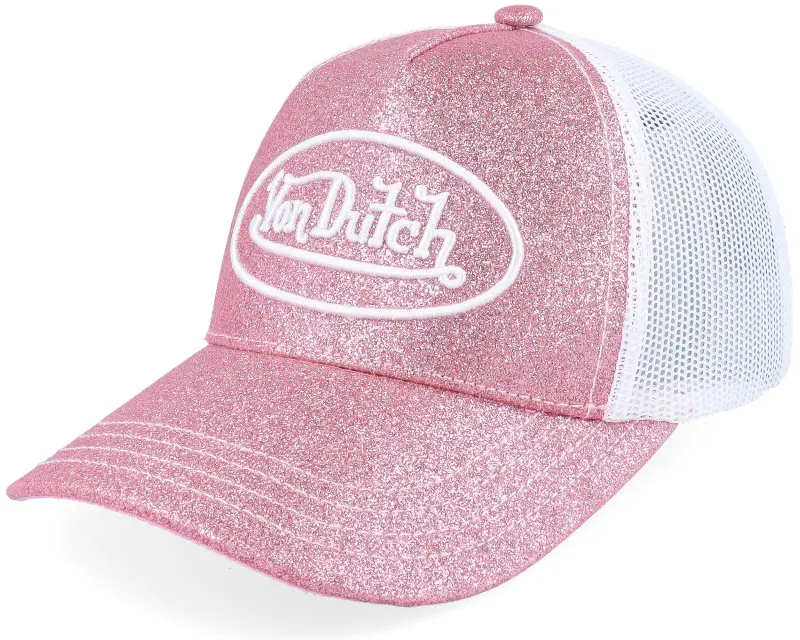 Von Dutch Kids Oval Patch White/Pink A-Frame Trucker online