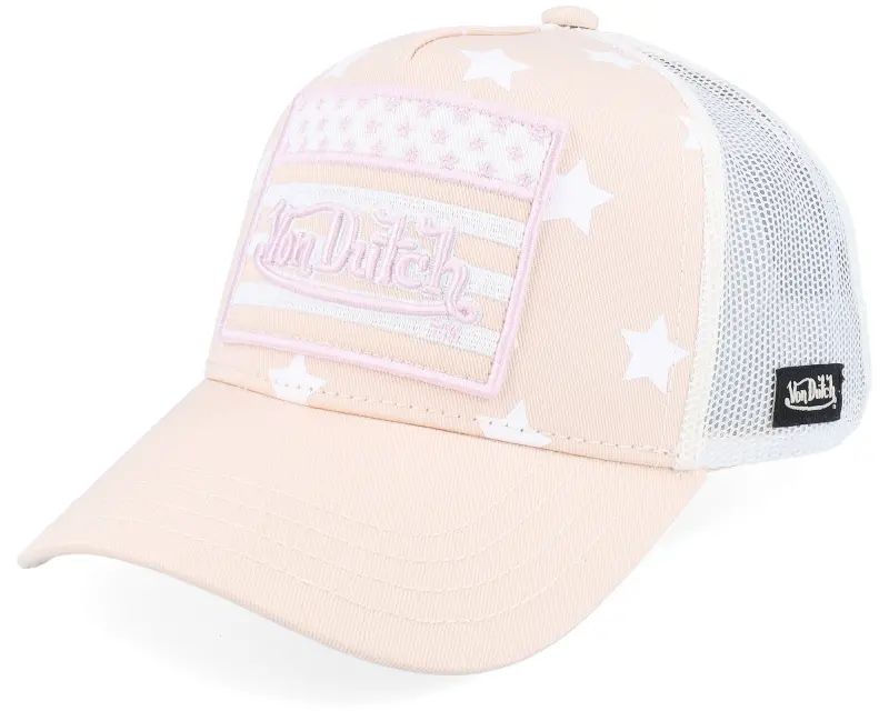 Von Dutch Kids Square Patch Flag White/Beige A-Frame Trucker online