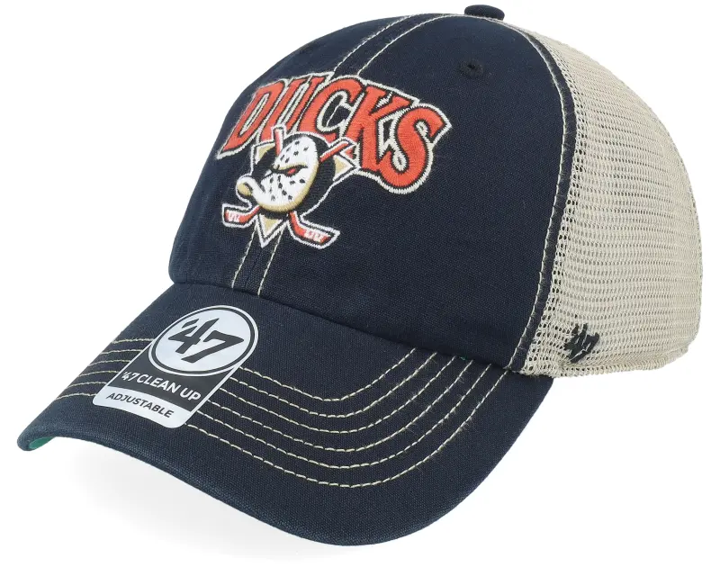 47 Brand Anaheim Ducks NHL 47 Clean Up Vintage Black Unconstructed Trucker online