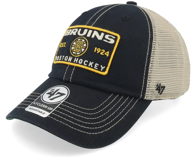 47 Brand Boston Bruins NHL 47 Clean Up Vintage Black Trucker online