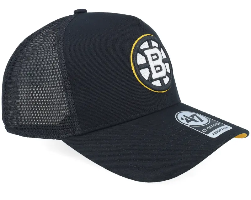 47 Brand Boston Bruins NHL Mesh 47 Offside Black A-Frame Trucker online