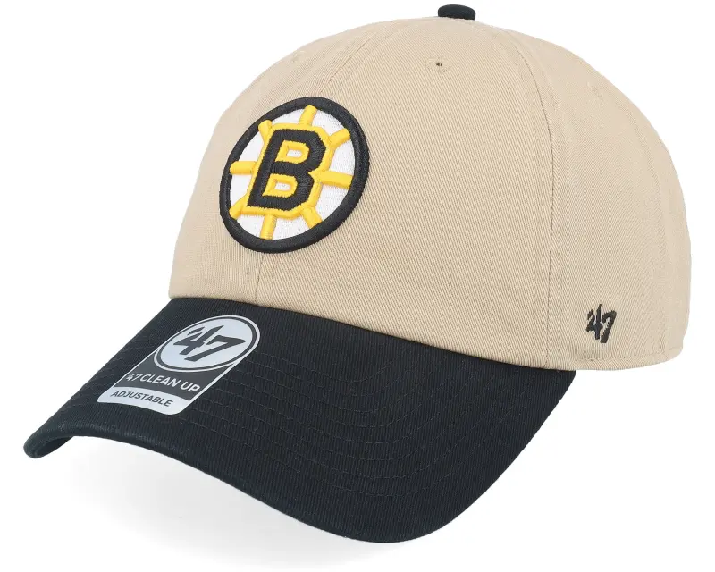 47 Brand Boston Bruins NHL Tone 47 Clean Up Khaki/Black Dad Cap online
