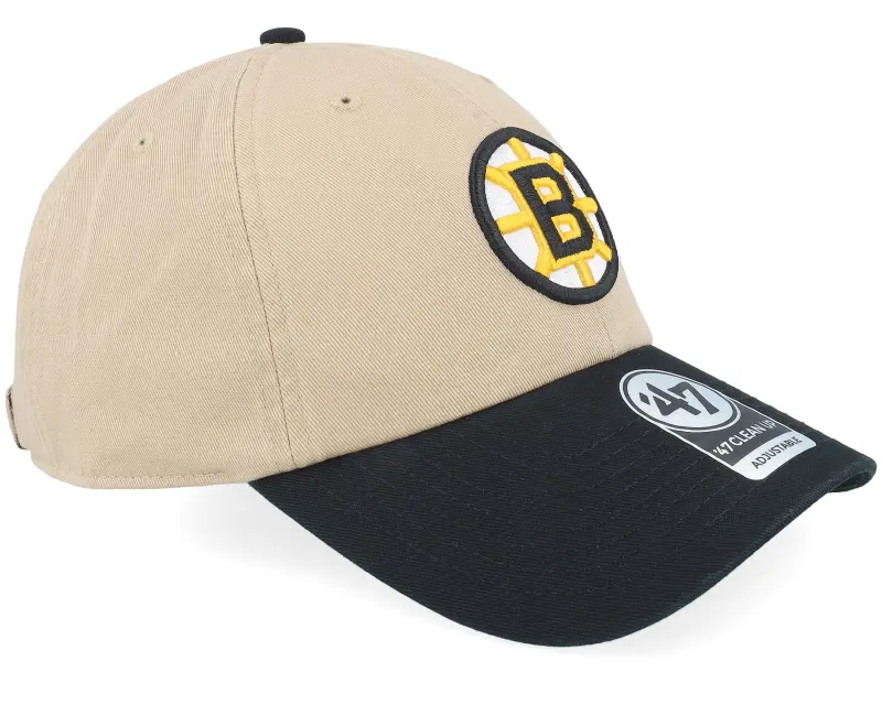 47 Brand Boston Bruins NHL Tone 47 Clean Up Khaki/Black Dad Cap online