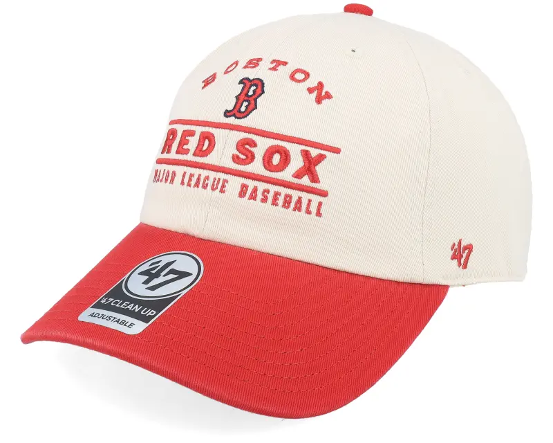 47 Brand Boston Red Sox Windham Clean Up Natural/Red Dad Cap online