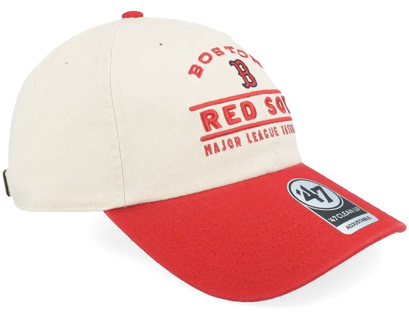 47 Brand Boston Red Sox Windham Clean Up Natural/Red Dad Cap online