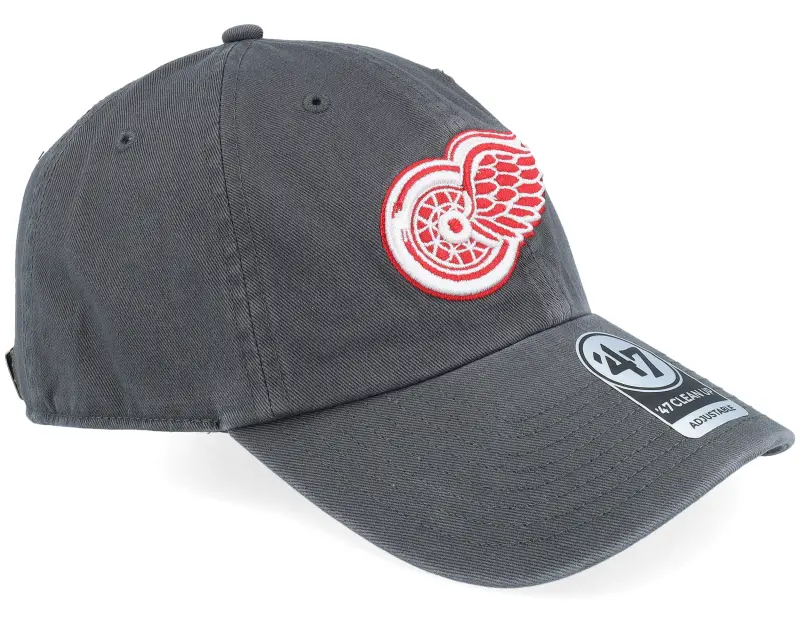 47 Brand Detroit Red Wings NHL Clean Up Cap Charcoal Dad Cap online