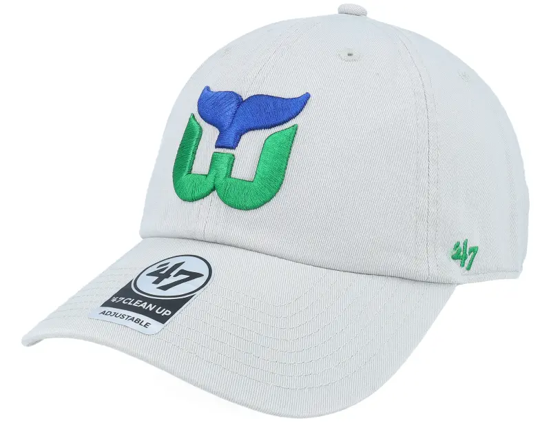 47 Brand Hartford Whalers NHL Clean Up Cap Grey Dad Cap online
