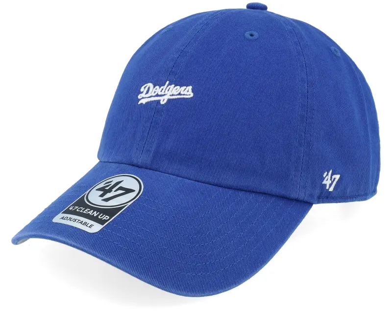 47 Brand Los Angeles Dodgers Base Runner Script Clean Up Royal Dad Cap online