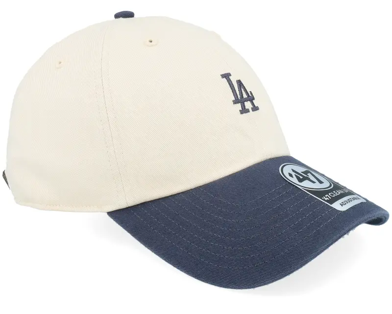 47 Brand Los Angeles Dodgers Base Runner Tt Clean Up Natural/Navy Dad Cap online
