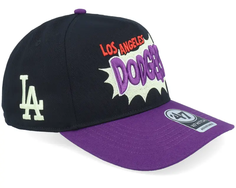 47 Brand Los Angeles Dodgers MLB Pop 47 Hitch Cap Black/Purple A-Frame Adjustable online