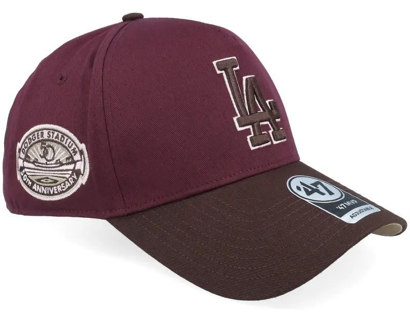47 Brand Los Angeles Dodgers Sure Shot Tt Cotton Mvp Dt Dark Maroon/Brown A-Frame Adjustable online