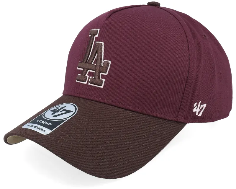 47 Brand Los Angeles Dodgers Sure Shot Tt Cotton Mvp Dt Dark Maroon/Brown A-Frame Adjustable online