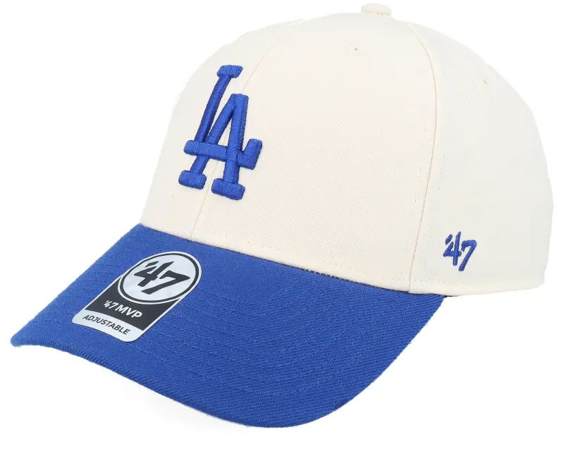 47 Brand Los Angeles Dodgers Two Tone Mvp Natural/RoyaL Adjustable online