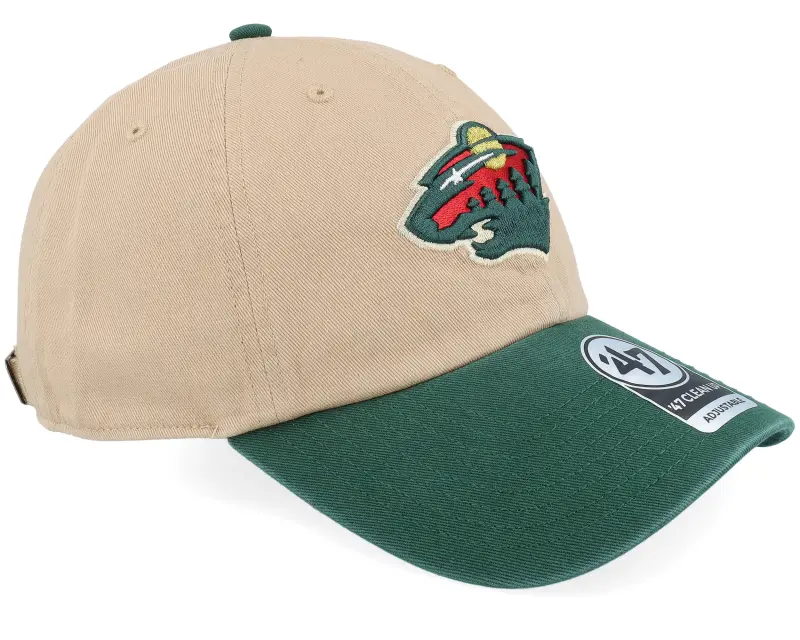 47 Brand Minnesota Wild NHL Tone 47 Clean Up Khaki/Green Dad Cap online