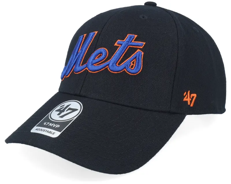 47 Brand New York Mets Script Mvp Black Adjustable online