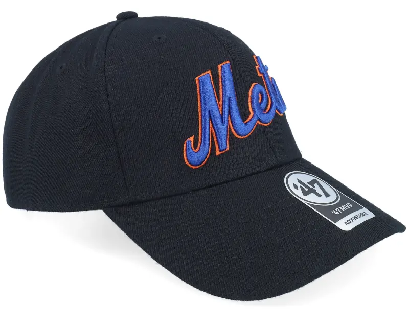 47 Brand New York Mets Script Mvp Black Adjustable online