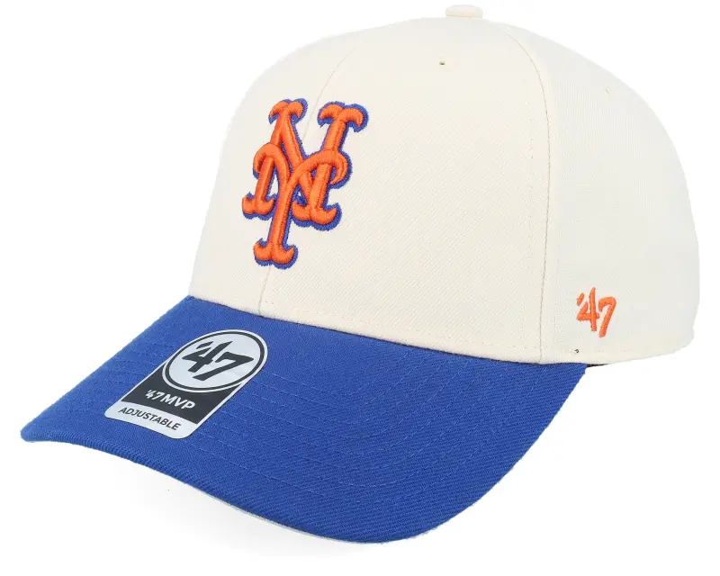 47 Brand New York Mets Two Tone Mvp Natural/Royal Adjustable online