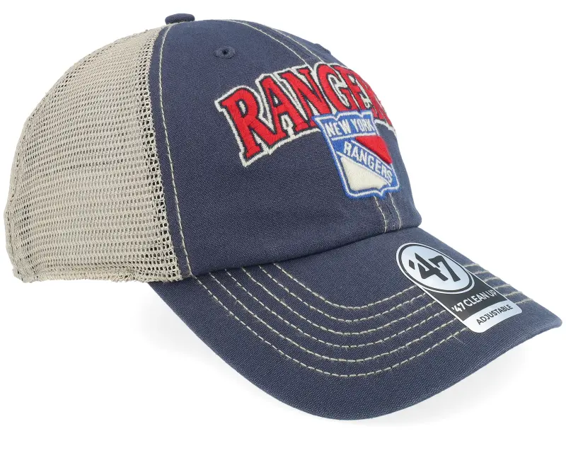 47 Brand New York Rangers NHL 47 Clean Up Vintage Navy Unconstructed Trucker online
