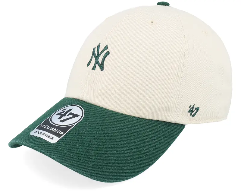47 Brand New York Yankees Base Runner Tt Clean Up Natural/Green Dad Cap online