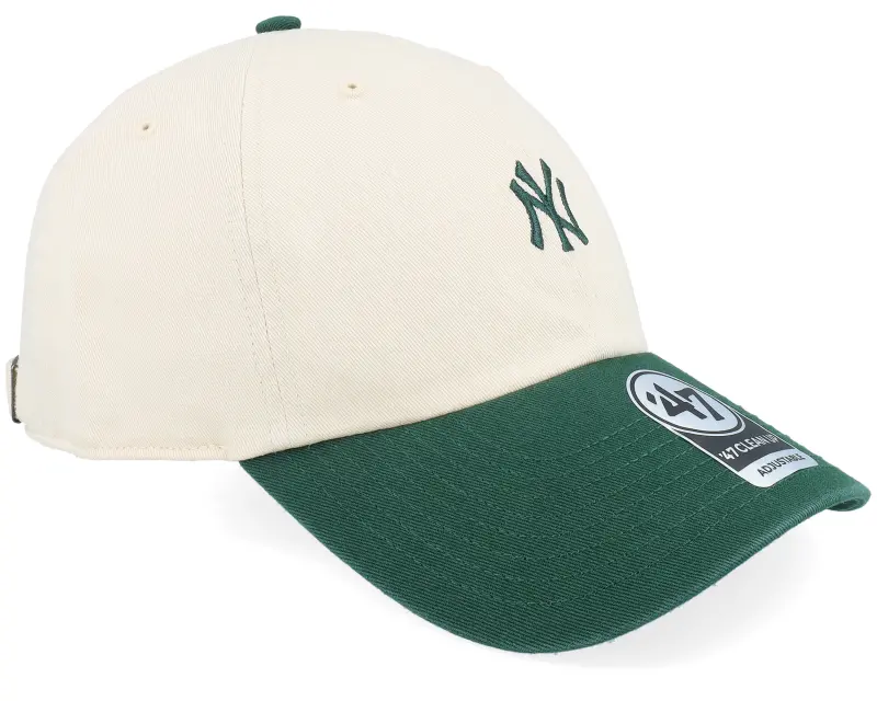 47 Brand New York Yankees Base Runner Tt Clean Up Natural/Green Dad Cap online
