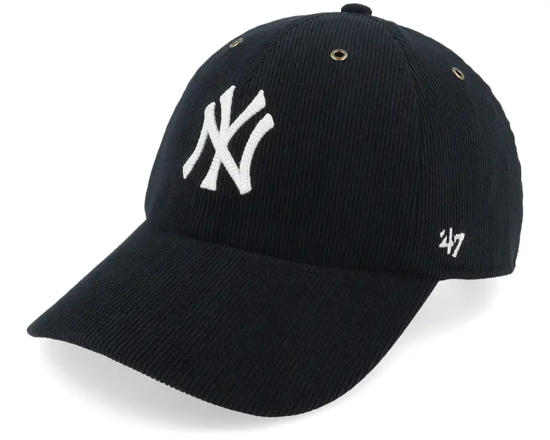 47 Brand New York Yankees MLB Corduroy 47 Clean Up Cap Black Dad Cap online