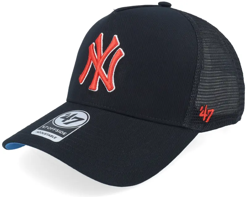 47 Brand New York Yankees MLB Mesh 47 Offside Dt Black A-frame Trucker online